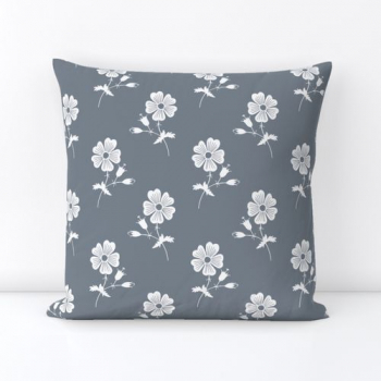 Creatif Design Shop - Roxanne - slate - Spoonflower cushion Pattern Design